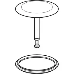 Geberit Ventilstopfen zu PushControl, chrom, 1 Stk.