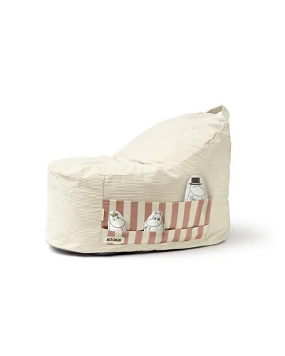 Kids Concept Sitzsack Mumin mit Seitentasche - Gemütlicher Sitzsack für Kinder mit praktischer Seitentasche und drei beliebten Muminfiguren. Der waschbare Bezug und die anpassungsfähige Füllung sorgen für hohen Komfort und Sauberkeit.