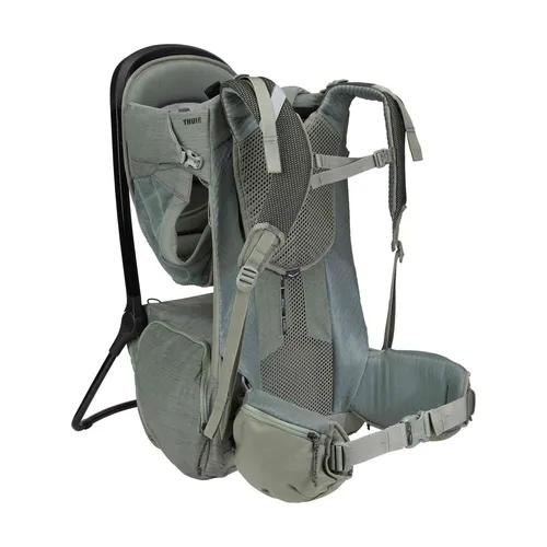 Thule Sapling Kindertrage Agave grün 3204539 - Babytrage für Kleinkinder, aus 100% recyceltem Material, ideal für Wanderungen mit Komfort und Sicherheit.