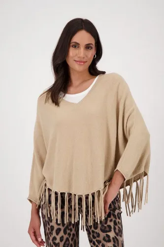 MONARI Poncho mit Fransen - 38 - Strick Ponchos & Capes für Damen, stilvoll mit modischen Fransen und ideal für den perfekten Layering-Look.