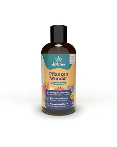 deNatura PflanzenWunder – Natürliche Pflanzenstärkung aus Bambusextrakt | Bio Pflanzenbooster für Wachstum, Vitalität & Ertrag | Für Gemüse, Obst, Kräuter & Zimmerpflanzen | 250 ml