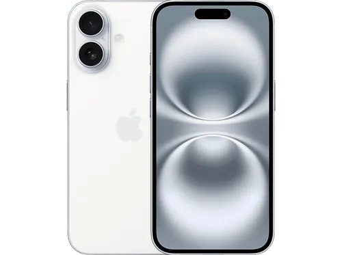 Apple iPhone 16 128GB White (MYE93ZD A) - Prepaid-Handy, herausragendes Kamera-System mit 48 MP Fusion Kamera und A18 Chip für brillante Fotos und Videos
