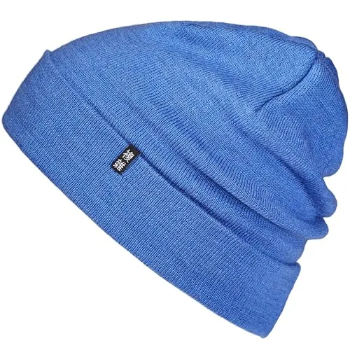 Enter the Complex® Merino Mütze Herren & Damen, Zweilagige Strickmütze in Blau - Hochwertige Beanie aus 100% Merino Wolle, die wärmt und gleichzeitig atmungsaktiv ist. Ideal für kalte Tage, pflegeleicht und fair in der EU produziert. Genießen Sie Komfort und Stil!