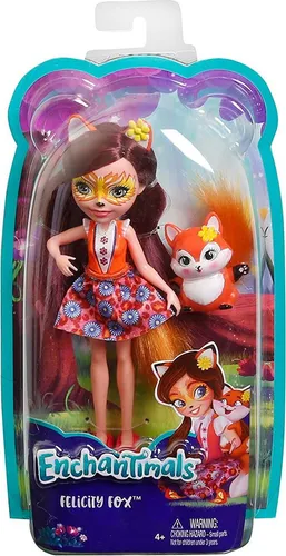 Enchantimals Fuchsmädchen Felicity Fox Puppe. DVH89