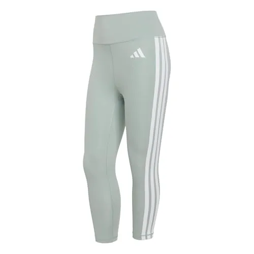 adidas Damen Optime Essentials Workout 3/4 Tights - Größe XS, grün - Bequeme 3/4-Tights für Damen, ideal für sportliche Aktivitäten und Yoga, mit optimaler Passform für höchsten Tragekomfort.