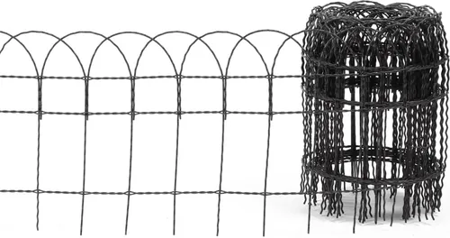 Floraworld Knotengeflecht-Zaun 10 m x 40 cm anthrazit - Robuster Knotengeflecht-Zaun in Anthrazit, ideal für Garten und Terrasse. Bietet Sichtschutz und ist einfach zu montieren.