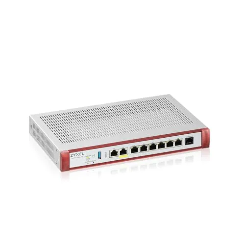 Zyxel USGFLEX200HP ZyWALL Hochgeschwindigkeits-Cybersicherheits-Firewall - Router für kleine bis mittelgroße Büros mit 2x 2.5G Ports, bietet hohe Leistung und einfache Verwaltung über Nebula Cloud.