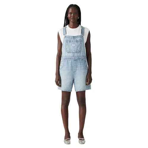 Levi's Women's Utility Shortall Pants, XS - Vielseitige Sommermode - Bekleidung für Damen, stylische Shortalls mit praktischen Taschen für einen lässigen Look und hohen Tragekomfort.