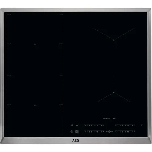 AEG IKE64471XB Autarkes Induktionskochfeld mit Hob²Hood-Funktion - Kochfeld mit 4 FlexiBridge-Zonen, PowerSlide für schnelles Kochen und automatischer Dunstabzugsteuerung. Ideal für flexibles Kochen und einfache Reinigung.