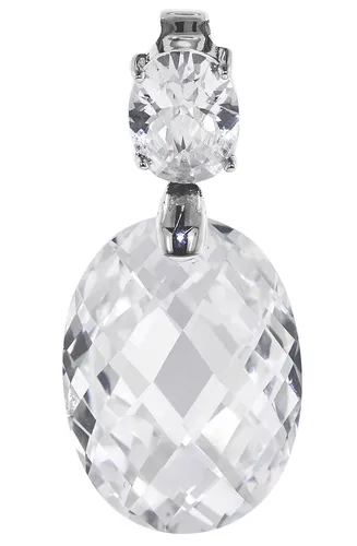 TRENDOR Silber Anhänger mit Zirkonias 64888 - Eleganter Sterlingsilber-Anhänger mit funkelnden Zirkonias, ideal für stilvolle Akzente. Perfekt für jeden Anlass und ein schönes Geschenk.