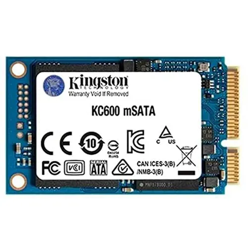 Kingston KC600 SSD 256GB SATA3 mSATA - Interne Solid State Drives mit herausragender Leistung dank 3D TLC NAND Technologie und umfassenden Sicherheitsfunktionen wie AES 256-bit.