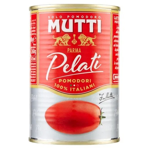 Mutti Pomodori Pelati Schältomaten 260g - Gemüsekonserven mit einzigartigem intensiven Geschmack, 100% italienische Tomaten, ideal für mediterrane Gerichte.