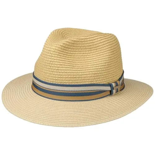 Stetson Romaro Toyo Traveller Strohhut Herren - Panamahut für Herren mit UV-Schutz 40+, aus strapazierfähigem Toyo-Stroh gefertigt und ideal für sonnige Tage.