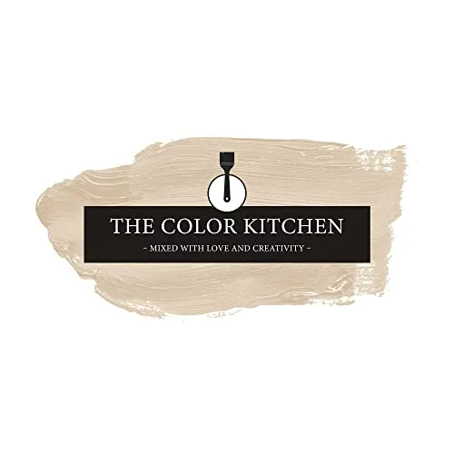 THE COLOR KITCHEN helle Wandfarbe - Malerfarbe für Wohnzimmer und Schlafzimmer - matte Innenfarbe in Beige - 2,5l Deckfarbe in TCK6000