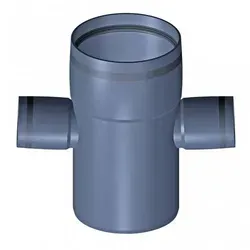 Poloplast Polo Kal XS Doppelabzweig DN 110/50/50, 87,5° - Innovativer Doppelabzweig für Abwassersysteme. Mit Monotec-Muffentechnologie für einfache Montage und hohe Langlebigkeit. Ideal für Einfamilien- und Mehrfamilienhäuser.