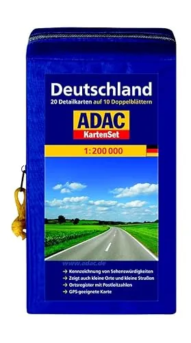 ADAC StraßenKarten Kartenset Deutschland 2014/2015 1:200.000: 20 Detailkarten auf 10 Doppelblättern: Kennzeichnung von Sehenswürdigkeiten. Zeigt auch ... Karte (ADAC AutoKarten Deutschland 1:200 000)