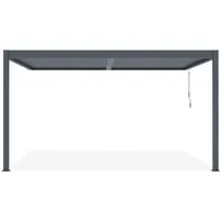 PIANA bioklimatische Anlehnpergola 4x3m aus Aluminium – Verstellbare Lamellen für optimalen Komfort - Elegante 4x3m Pergola aus Aluminium mit verstellbaren Lamellen für Schatten und Schutz. Ideal für ganzjährigen Einsatz im Garten oder auf der Terrasse.