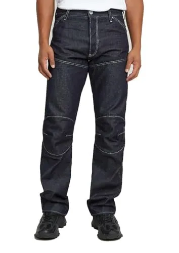 G-STAR Herren Elwood 3D Regular Jeans - Blau (raw Denim D23699-D956-001) - Stylische 3D-Jeans mit Knopfverschluss und praktischen Taschen. Ideal für lässige Outfits und optimalen Tragekomfort.