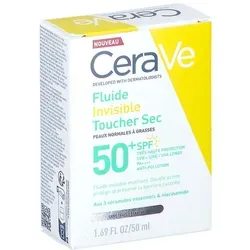 CERAVE Sonnenschutz Fluid Invisi.mattier. SPF 50+ - Hochwertiges Sonnenschutz Fluid mit mattierendem Effekt. Schützt effektiv vor UV-Strahlen und sorgt für ein angenehmes Hautgefühl. Ideal für den täglichen Gebrauch.