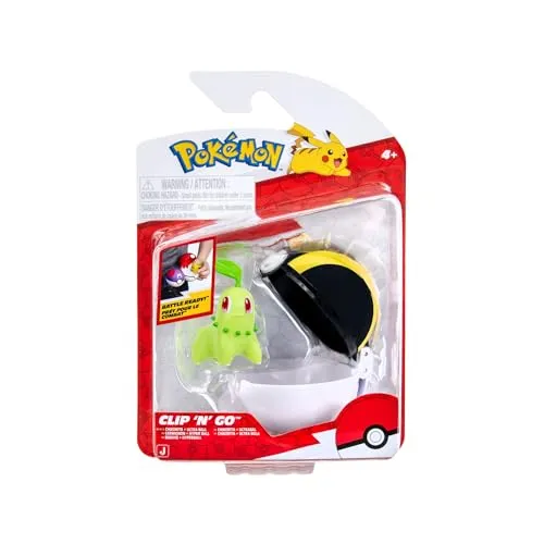 Pokémon PKW4163 - Clip ‘N’ Go Piepi und Mondball – inkl. 5 cm Spielfigur und Pokéball, offizielles Set