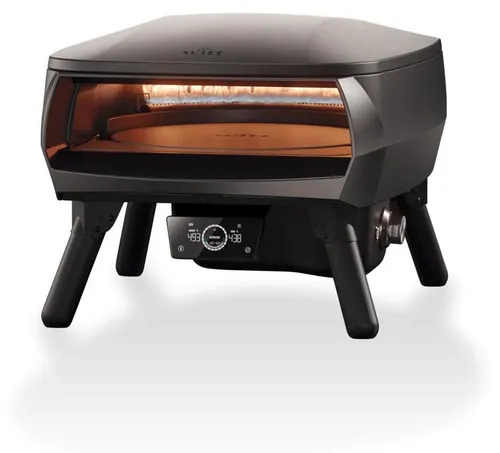 Witt Etna Rotante 13" Gas Pizzaofen mit 2 Brennern - Hochwertiger Pizzaofen von Witt, ideal für den professionellen Einsatz. Mit zwei Brennern und einer rotierenden Backfläche für gleichmäßige Ergebnisse. Kompakt und leistungsstark, perfekt für Ihre Pizzeria.