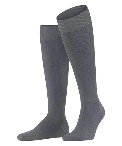 FALKE Herren Kniestrümpfe Energizing Wool M - Grau Pavement 3828 - Herren-Kniestrümpfe mit Kompression für bessere Durchblutung und weniger Ermüdung. Ideal für Reisen und Büro, sorgen sie für Leichtigkeit und Energie in den Beinen.