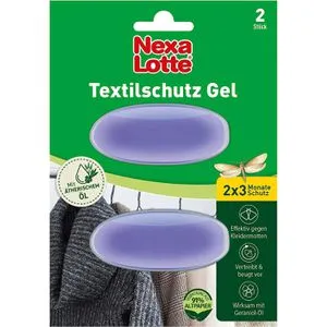 Nexa-Lotte Mottenfalle Textilschutz Gel, gegen Kleidermotten, mit ätherischem Öl, 2 Stück