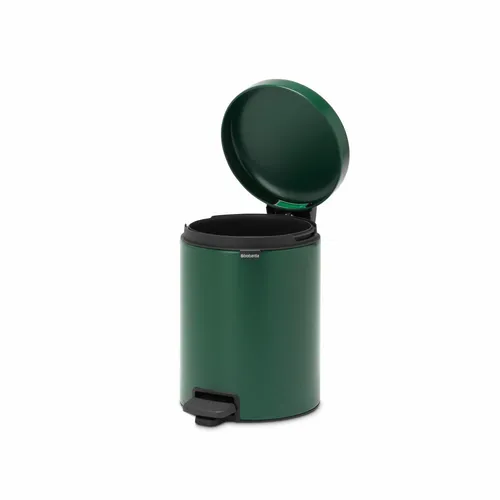 newIcon Rubbish bin flip lid 5 L - Haushaltszubehör, praktischer Klappdeckel mit Fußpedal für hygienisches Entsorgen, stilvolle Farbe Pine Green