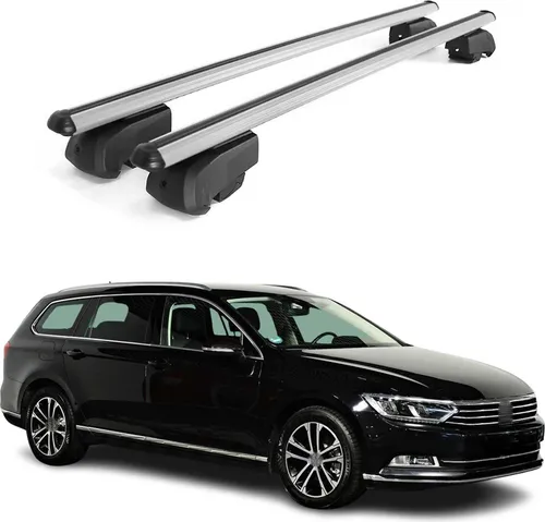 OMAC Dachträger Gepäckträger für VW Passat B8 Variant 2015-2019 - Wasserbeständiger und abnehmbarer Dachgepäckträger aus leichtem Aluminium, ideal für Fahrräder, Skis und Kajaks. Perfekt für Abenteuer und Reisen!