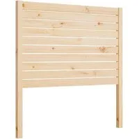 vidaXL Kopfteil 81x4x100 cm aus massivem Kiefernholz - Klassisches Bett-Headboard aus unbehandeltem Kiefernholz, mit modernem Lattendesign für mehr Licht und eine angenehme Rückenstütze beim Lesen oder Filme schauen.