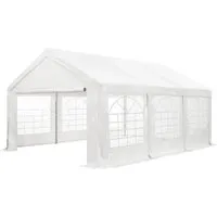 Juskys Partyzelt Gala 6 x 12 m - Stabiler Pavillon für jede Feier - Großes 72 m² Partyzelt mit UV-Schutz und abnehmbaren Seitenwänden; ideal für Gartenpartys und Events, schnell und einfach aufzubauen.