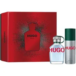 HUGO Man Set E.d.T. Nat. Spray 75 ml + Deodorant Spray 150 ml - Herrendüfte, erfrischender Duft mit grünem Apfel und aromatischen Noten, ideal für abenteuerliche Männer.