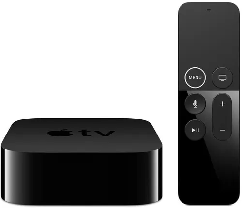 Apple TV HD 32GB MR912FD/A - Kompakter Netzwerk-Mediaplayer für Streaming von Inhalten auf TV. Ausgestattet mit A8 Chip, bietet er schnelle Leistung und vielseitige Anschlussmöglichkeiten. Lieferumfang: Apple TV, Siri Remote, Netzkabel.