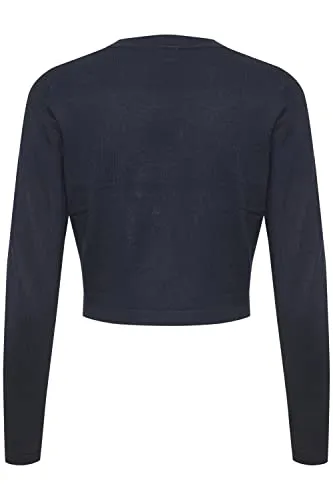KAFFE Bolero Astrid Damen Bolero Astrid Elegant Jäckchen Langarm Cardigan Bolerojacke XL, Midnight Marine