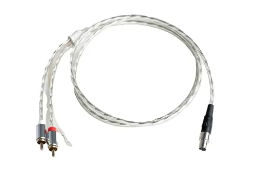 Pro-Ject Connect it Phono E RCA/MiniXLR - Hochwertiges Plattenspielerkabel mit OFC-Kupferleitern für eine exzellente Klangübertragung. Vergoldete Anschlüsse und transparente PVC-Isolation garantieren Langlebigkeit und Zuverlässigkeit.