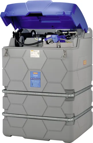 Cemo Tankanlage "Cube Adblue® Outdoor Premium" 1.500 l, für AdBlue®, stationär, 230 V-Pumpe, mit Deckel und Heizlüfter, 10305 000000000001531066