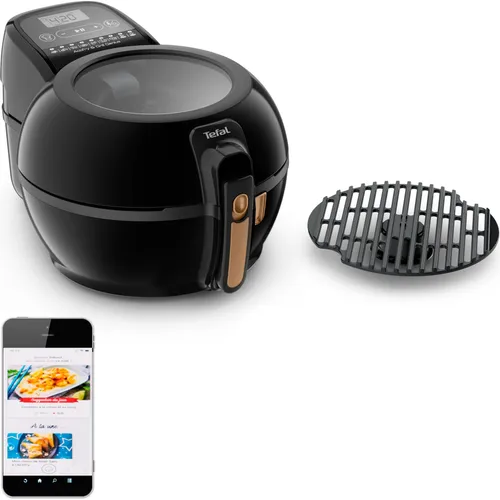Tefal Actifry & Grill Genius Heißluftfritteuse FZ7758 - Fritteusen: 9 Programme für vielseitiges Kochen, perfekt für gesunde Mahlzeiten mit wenig Öl und einfachem Handling.