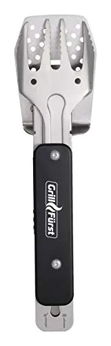 Grillfürst BBQ - Multitool - 4in1 Grillbesteck (Grillzange, Grillwender, Grillgabel und Flaschenöffner)