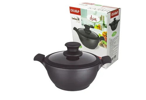Olymp Handels GmbH Feuertopf Casserole 7.5L - Induktionsgeeigneter Aluguss-Wok - Großer 7.5L Feuertopf aus hochwertigem Aluguss, ideal für Induktion. Perfekt zum Kochen, Braten und Schmoren für köstliche Gerichte.