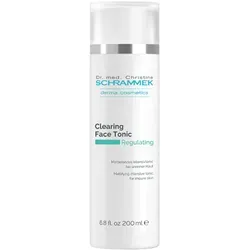 Dr. med. Christine SCHRAMMEK Regulating Clearing Face Tonic 200 ml - Intensivtonic zur Klärung der Haut und Verfeinerung der Poren. Befreit die Haut von Ölglanz und Unreinheiten. Mit innovativen Inhaltsstoffen für ein frisches Hautbild. Ideal für die tägliche Anwendung nach der Reinigung.