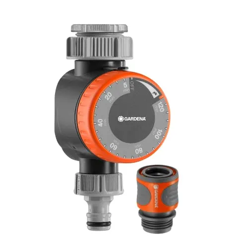 Gardena Mechanische Wasserzeitschaltuhr mit Durchflussregelung 31169 Braun/A