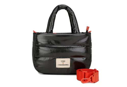 LES VISIONNAIRES Unio Cortina Schultertasche S 30 cm schwarz - Kompakte und stilvolle Handtasche mit hochwertiger Verarbeitung, ideal für den täglichen Gebrauch und vielseitige Outfits.
