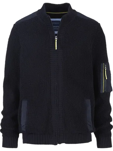 BABISTA Herren Strickjacke Silveto - Dunkelblau M - 48/50 - Strickjacke für Herren mit zeitloser Eleganz, aus 100% Baumwolle und mit durchdachten Taschen, ideal für stilvolle Freizeitlooks.