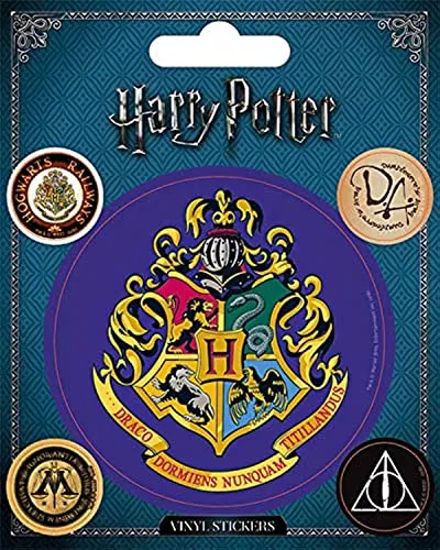 Wizarding World Harry Potter - Hogwarts, Vinyl-Aufkleber, 10 x 12.5 cm, Mehrfarbig