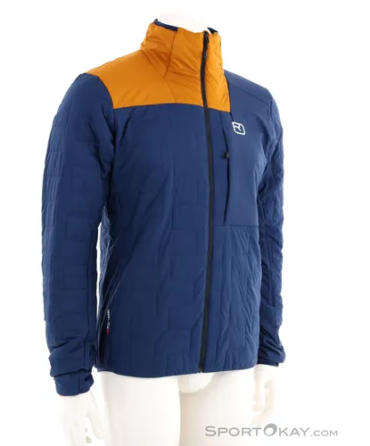 Ortovox Swisswool Piz Segnas Jacket Men Deep Ocean (S) - Jacke für Herren, leicht isolierend und atmungsaktiv, ideal für kalte Tage beim Freeriden, PFC-frei und umweltfreundlich hergestellt.