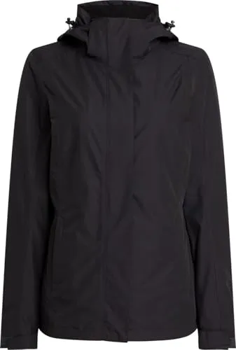 McKinley Talina 3:1 Doppeljacke Damen - Schwarz, Größe 36 - Vielseitige 3-in-1-Outdoorjacke mit optimalem Wetterschutz; atmungsaktive, wasser- und winddichte Außenjacke mit verschweißten Nähten und herausnehmbarer Fleece-Innenjacke für variable Einsätze.