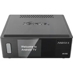 Xsarius AIMAX 2 OTT BT 4K UHD Player - Media-Streaming-Client mit Android TV 11, 2GB RAM und erweiterbarem Speicher. Genieße superschnelle Navigation und reibungsloses Multitasking!