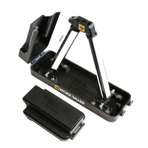 Work Sharp - Angle Set Knife Sharpener schwarz - Messerschärfer mit einstellbaren Winkeln für präzises Schleifen; ideal für Hobbyköche und Outdoor-Enthusiasten.