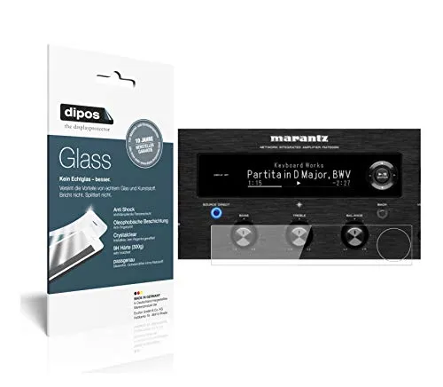 dipos I 2X Displayschutz klar kompatibel mit Marantz PM7000N Schutzfolie 9H Anti-Shock