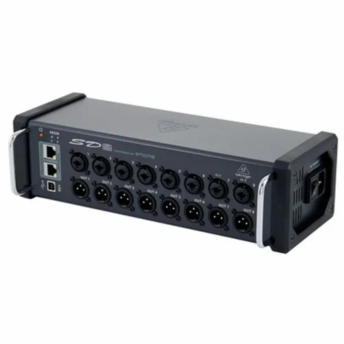 Behringer SD8 Digital Snake - Digitale Stagebox mit 8 Ein- und Ausgängen, AES50 Netzwerk, ideal für Live-Events und professionelle Audioanwendungen.